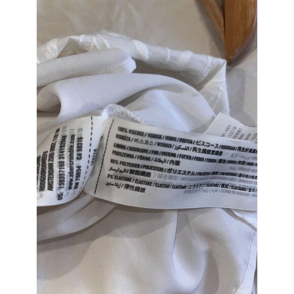 Abercrombie & Fitch White Lace Embroidered Sleeveless Pullover Women's Dress Siz - Picture 8 of 8